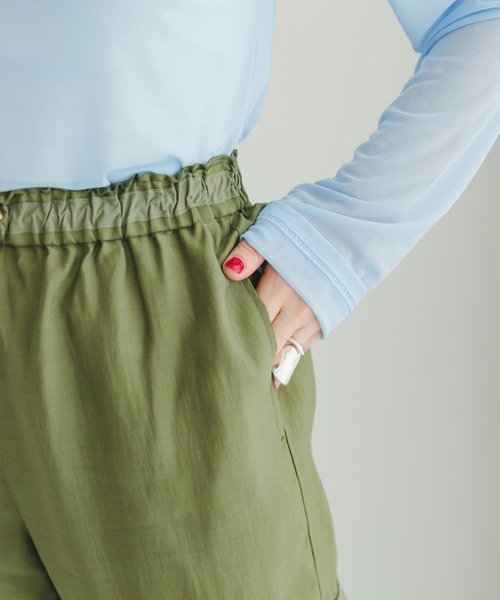 ITEMS URBANRESEARCH（アイテムズ アーバンリサーチ）の「シアーカーゴパンツ（カーゴパンツ・レディース・ブラック/カーキ・FREE）」の10枚目の写真