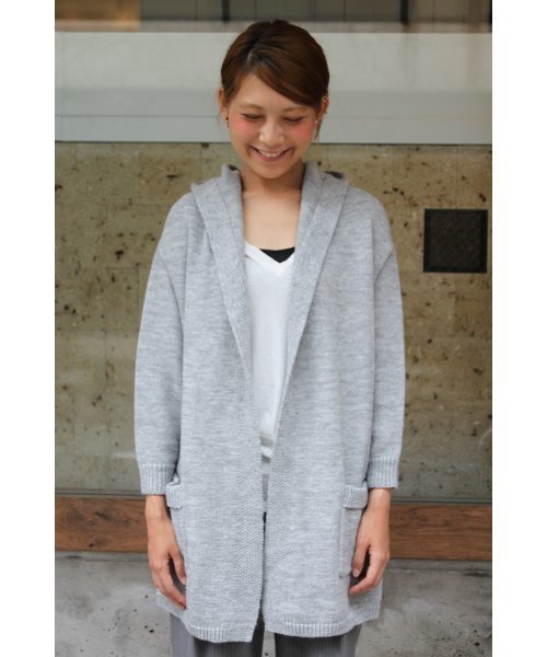 JOURNAL STANDARD relume(ジャーナルスタンダード レリューム)の「■■■アルパカコン フードカーディガン_#■■■(カーディガン/ボレロ・レディース・ライトグレー/ブラウン/グレー・FREE)」の14枚目の写真