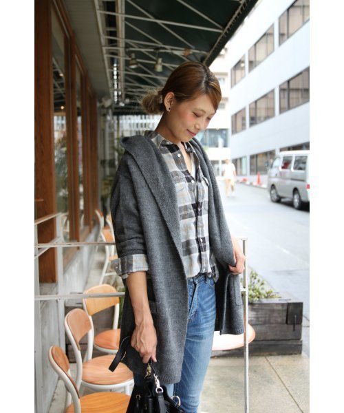 JOURNAL STANDARD relume(ジャーナルスタンダード レリューム)の「■■■アルパカコン フードカーディガン_#■■■(カーディガン/ボレロ・レディース・ライトグレー/ブラウン/グレー・FREE)」の9枚目の写真