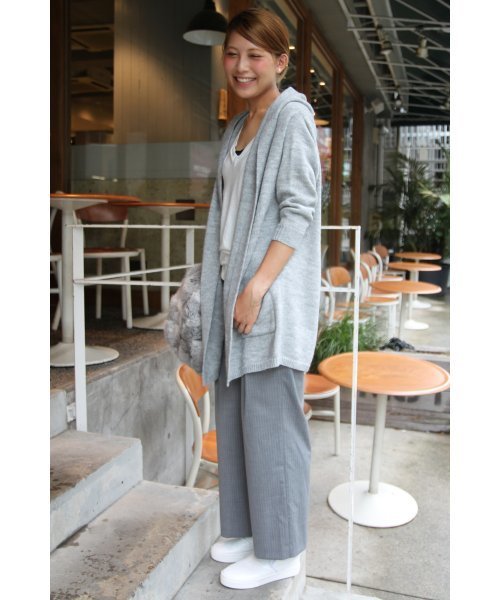 JOURNAL STANDARD relume(ジャーナルスタンダード レリューム)の「■■■アルパカコン フードカーディガン_#■■■(カーディガン/ボレロ・レディース・ライトグレー/ブラウン/グレー・FREE)」の11枚目の写真