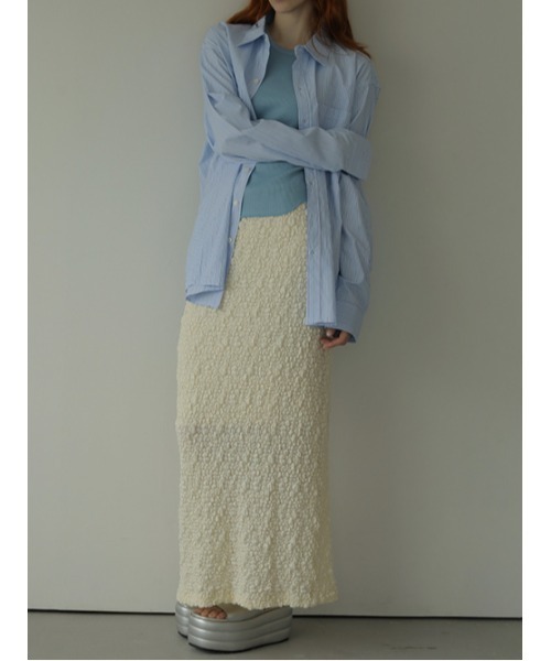 AMAIL(アマイル)の「Jaefun poco skirt(スカート・レディース・アイボリー/ブラック/ブルー・FREE)」の7枚目の写真