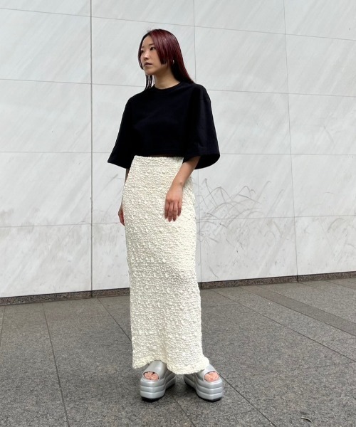 AMAIL(アマイル)の「Jaefun poco skirt(スカート・レディース・アイボリー/ブラック/ブルー・FREE)」の19枚目の写真