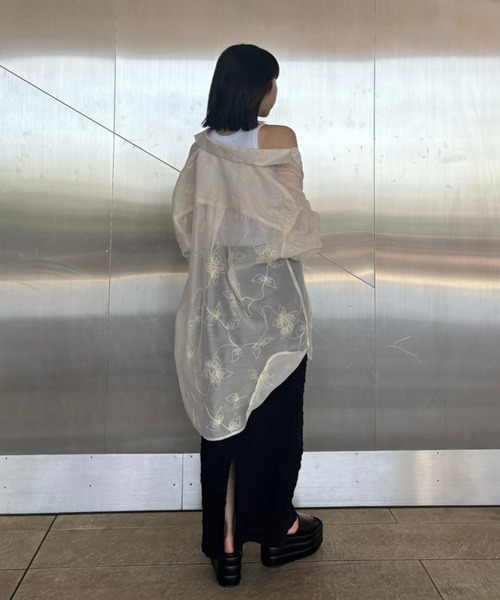 AMAIL(アマイル)の「Jaefun poco skirt(スカート・レディース・アイボリー/ブラック/ブルー・FREE)」の21枚目の写真