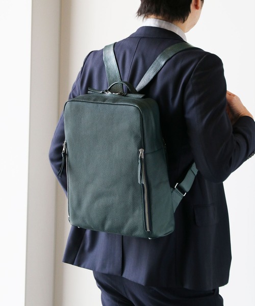 HALEINE]本革レザー ビジネス リュックサック 日本製（バック