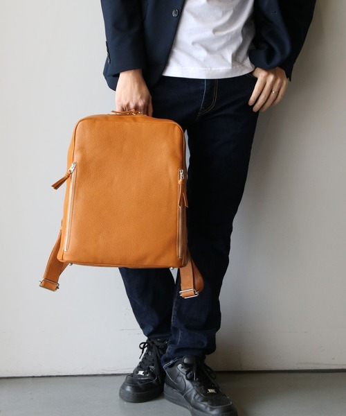 HALEINE]本革レザー ビジネス リュックサック 日本製（バック