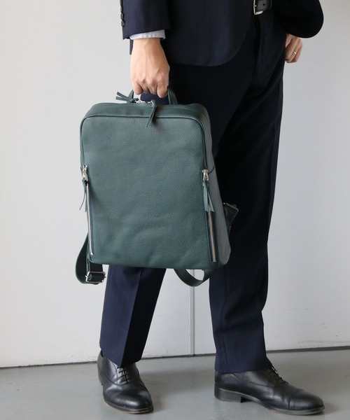 hinn 本革　ビジネスリュック HALEINE]本革レザー ビジネス リュックサック 日本製（バックパック