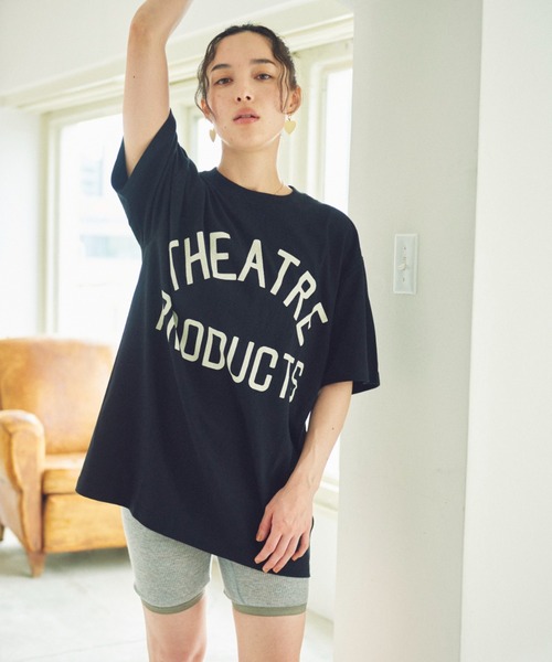 THEATRE PRODUCTS（シアタープロダクツ）の「THEATREPRODUCTSロゴプリントTシャツ（Tシャツ/カットソー・レディース・ホワイト/パープル/ブラック・FREE）」の13枚目の写真