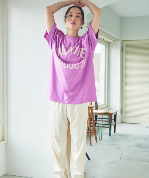THEATRE PRODUCTS（シアタープロダクツ）の「THEATREPRODUCTSロゴプリントTシャツ（Tシャツ/カットソー・レディース・ホワイト/パープル/ブラック・FREE）」の17枚目の写真