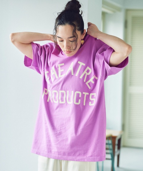 THEATRE PRODUCTS（シアタープロダクツ）の「THEATREPRODUCTSロゴプリントTシャツ（Tシャツ/カットソー・レディース・ホワイト/パープル/ブラック・FREE）」の21枚目の写真