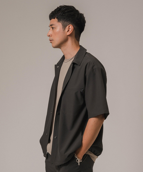 EDIFICE（エディフィス）の「テックエアー ウーブン コーチシャツ（シャツ/ブラウス・メンズ・チャコールグレー/ブラック・SMALL/MEDIUM/LARGE）」の19枚目の写真