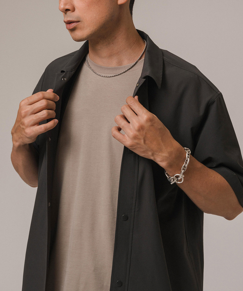 EDIFICE（エディフィス）の「テックエアー ウーブン コーチシャツ（シャツ/ブラウス・メンズ・チャコールグレー/ブラック・SMALL/MEDIUM/LARGE）」の16枚目の写真