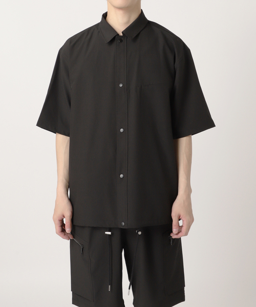 EDIFICE（エディフィス）の「テックエアー ウーブン コーチシャツ（シャツ/ブラウス・メンズ・チャコールグレー/ブラック・SMALL/MEDIUM/LARGE）」の14枚目の写真