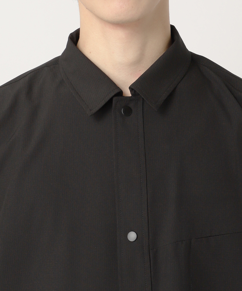 EDIFICE（エディフィス）の「テックエアー ウーブン コーチシャツ（シャツ/ブラウス・メンズ・チャコールグレー/ブラック・SMALL/MEDIUM/LARGE）」の10枚目の写真