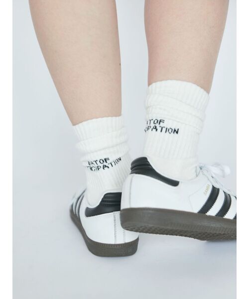 Ungrid（アングリッド）の「【WEB限定】ロゴソックス（ソックス/靴下・レディース・オフホワイト/ブラック/グレー・FREE）」の4枚目の写真