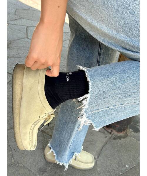 Ungrid（アングリッド）の「【WEB限定】ロゴソックス（ソックス/靴下・レディース・オフホワイト/ブラック/グレー・FREE）」の9枚目の写真