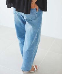 le.coeur blanc | ストレッチソフトテーパードデニム(デニムパンツ)