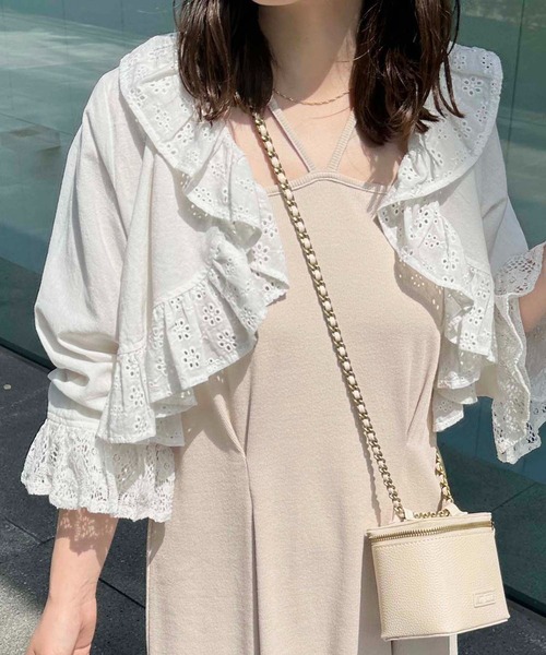 raffime(ラフィミー)の「ミニバニティバッグ(ショルダーバッグ・レディース・ピンクベージュ/アイボリー・フリー)」の18枚目の写真