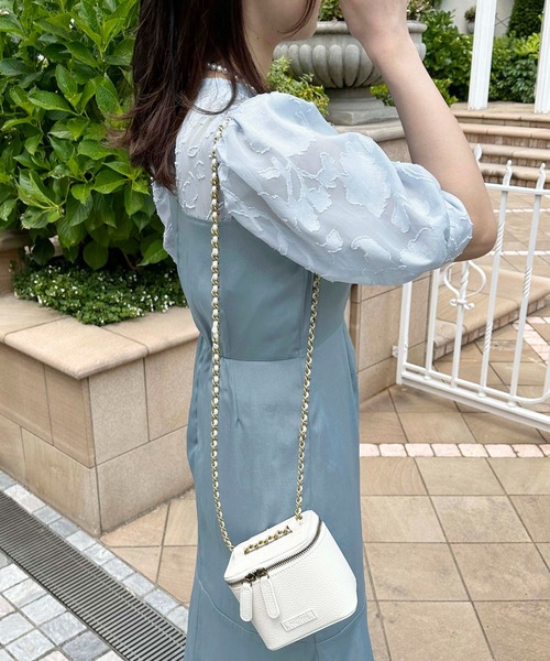 raffime(ラフィミー)の「ミニバニティバッグ(ショルダーバッグ・レディース・ピンクベージュ/アイボリー・フリー)」の13枚目の写真