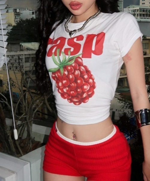 Vipoa(ヴィポア)の「LOGO PRINT BABY TEE(Tシャツ/カットソー・レディース・ホワイト・FREE)」の16枚目の写真