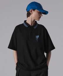 ONCILY | ONE POINT LOGO MOSS STITCH POLO SHIRT  / ワンポイントロゴ鹿の子ポロシャツ(ポロシャツ)