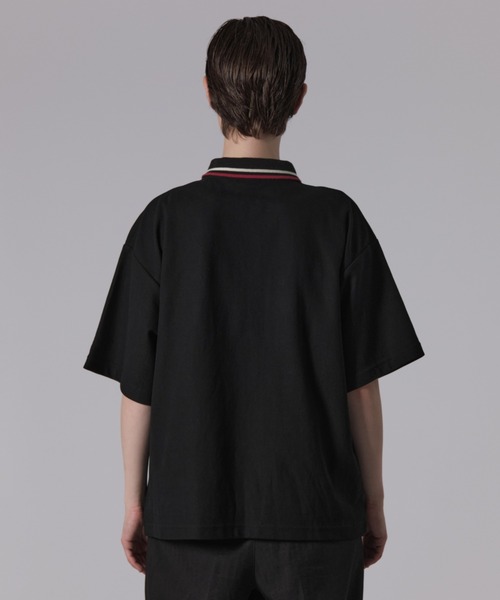 セール】ONE POINT LOGO MOSS STITCH POLO SHIRT / ワンポイントロゴ