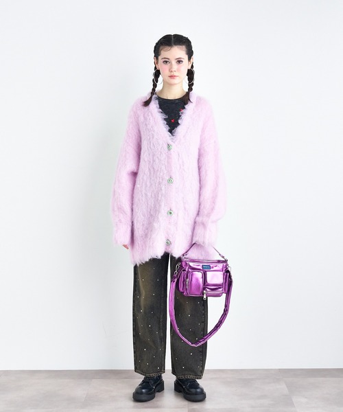 ANNA SUI NYC(アナ スイ エヌ ワイ シー)の「ヴィンテージライクハートステッチロングスリーブTシャツ(Tシャツ/カットソー・レディース・ブラック・FREE)」の5枚目の写真