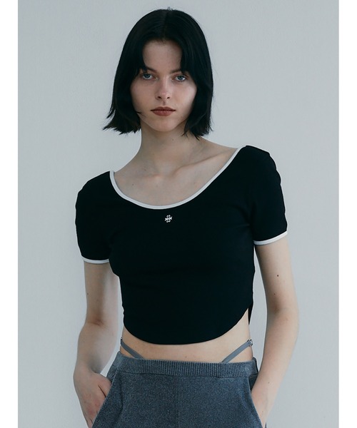 Tシャツ(半袖+袖なし) SORIN Cotton Rib Bicolor Mini T-shirt SORIN（ソリン ）の「Cotton Rib Bicolor Mini T-shirt（Tシャツ