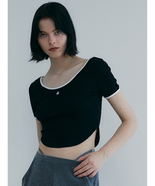 Tシャツ(半袖+袖なし) SORIN Cotton Rib Bicolor Mini T-shirt SORIN（ソリン ）の「Cotton Rib Bicolor Mini T-shirt（Tシャツ