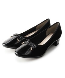 index | ラウンドトゥヒールバレエシューズ(パンプス)