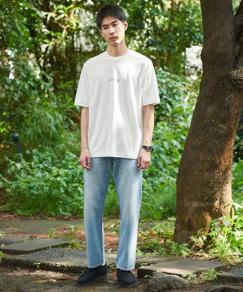 green label relaxing（グリーンレーベルリラクシング）の「relaxing ポンチ クルーネック Tシャツ（Tシャツ/カットソー・メンズ・ホワイト/ライトグレー・S/M/L/XL）」の20枚目の写真