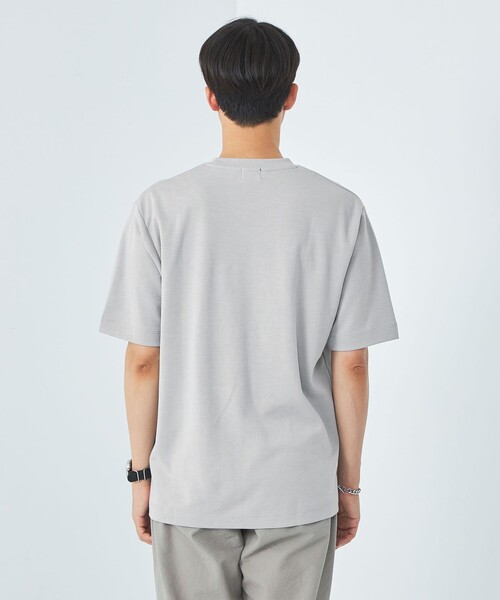 green label relaxing（グリーンレーベルリラクシング）の「relaxing ポンチ クルーネック Tシャツ（Tシャツ/カットソー・メンズ・ホワイト/ライトグレー・S/M/L/XL）」の14枚目の写真