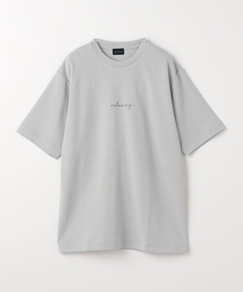 green label relaxing（グリーンレーベルリラクシング）の「relaxing ポンチ クルーネック Tシャツ（Tシャツ/カットソー・メンズ・ホワイト/ライトグレー・S/M/L/XL）」の13枚目の写真