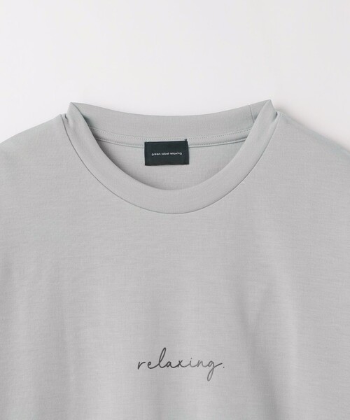 green label relaxing（グリーンレーベルリラクシング）の「relaxing ポンチ クルーネック Tシャツ（Tシャツ/カットソー・メンズ・ホワイト/ライトグレー・S/M/L/XL）」の11枚目の写真