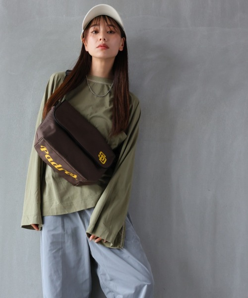 MLB（メジャーリーグベースボール）の「MLB メッセンジャーバッグ（ショルダーバッグ・レディース・ブルー/ブラック系その他/グリーン/ブラウン/ブラック・FREE）」の6枚目の写真