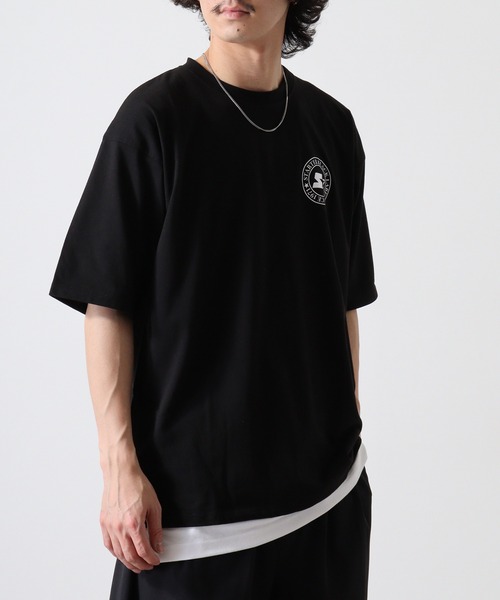 STARTER BLACK LABEL（スターターブラックレーベル）の「STARTER サークルバックプリントロゴ ビッグシルエットＴシャツ ABETTOR SELECTオリジナル（Tシャツ/カットソー・メンズ・ブラック/ホワイト/グリーン・M/L/XL）」の19枚目の写真