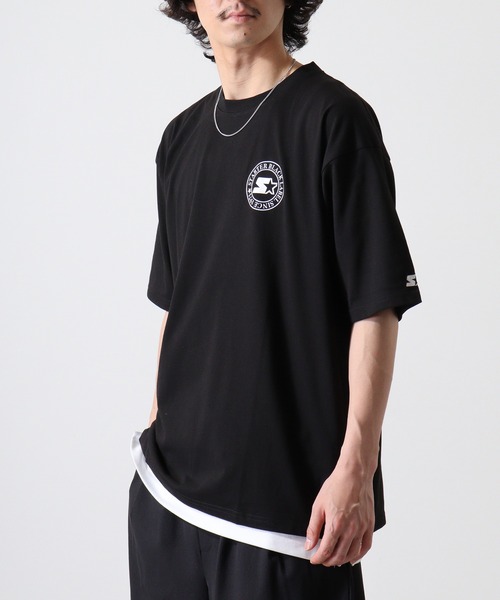 STARTER BLACK LABEL（スターターブラックレーベル）の「STARTER サークルバックプリントロゴ ビッグシルエットＴシャツ ABETTOR SELECTオリジナル（Tシャツ/カットソー・メンズ・ブラック/ホワイト/グリーン・M/L/XL）」の21枚目の写真