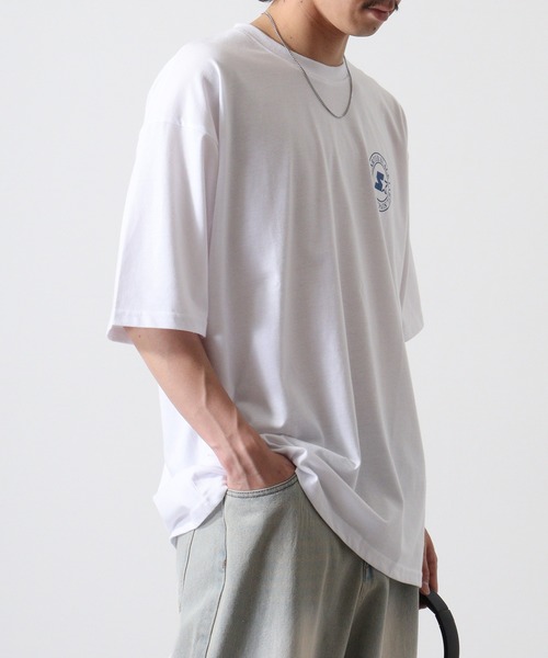 STARTER BLACK LABEL（スターターブラックレーベル）の「STARTER サークルバックプリントロゴ ビッグシルエットＴシャツ ABETTOR SELECTオリジナル（Tシャツ/カットソー・メンズ・ブラック/ホワイト/グリーン・M/L/XL）」の9枚目の写真