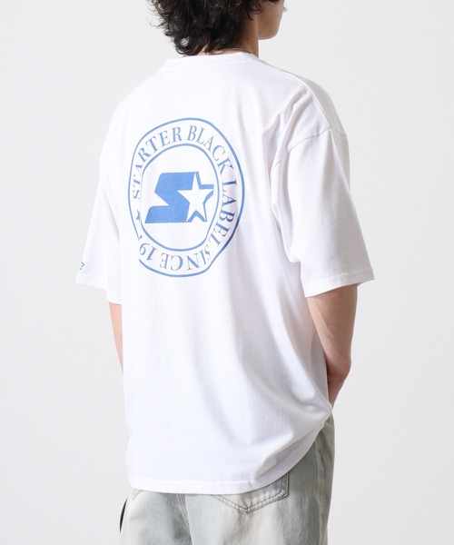 STARTER BLACK LABEL（スターターブラックレーベル）の「STARTER サークルバックプリントロゴ ビッグシルエットＴシャツ ABETTOR SELECTオリジナル（Tシャツ/カットソー・メンズ・ブラック/ホワイト/グリーン・M/L/XL）」の11枚目の写真