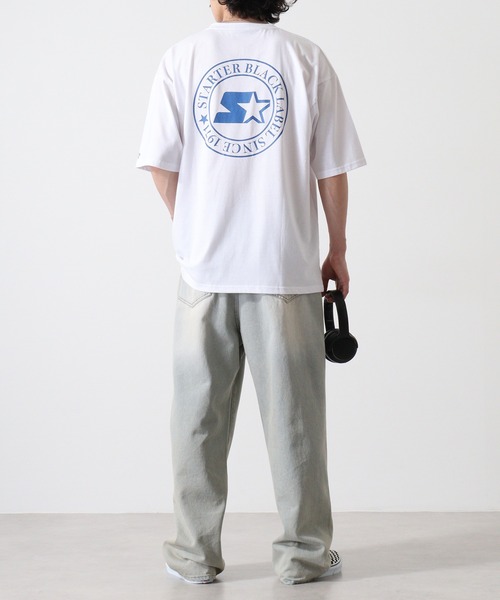 STARTER BLACK LABEL（スターターブラックレーベル）の「STARTER サークルバックプリントロゴ ビッグシルエットＴシャツ ABETTOR SELECTオリジナル（Tシャツ/カットソー・メンズ・ブラック/ホワイト/グリーン・M/L/XL）」の13枚目の写真