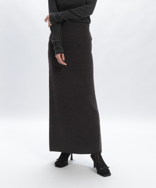 STERNBERG（スタンバーグ）の「スーパーエクストラファインメリノWフェイススカート（スカート・レディース・ブラック/オフホワイト/チャコールグレー・MEDIUM/LARGE）」の18枚目の写真