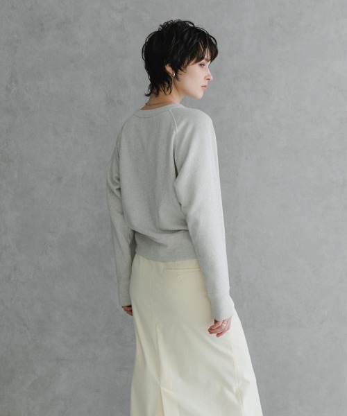 URBAN RESEARCH（アーバンリサーチ）の「『MADE IN JAPAN』ラメ裏毛スウェット（スウェット・レディース・ベージュ/アイボリー/ブラック・FREE）」の8枚目の写真