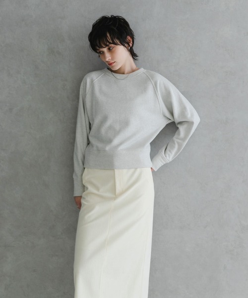 URBAN RESEARCH（アーバンリサーチ）の「『MADE IN JAPAN』ラメ裏毛スウェット（スウェット・レディース・ベージュ/アイボリー/ブラック・FREE）」の9枚目の写真