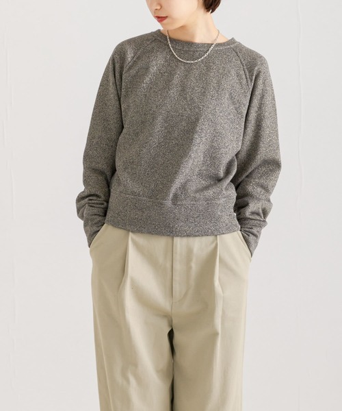 URBAN RESEARCH（アーバンリサーチ）の「『MADE IN JAPAN』ラメ裏毛スウェット（スウェット・レディース・ベージュ/アイボリー/ブラック・FREE）」の19枚目の写真