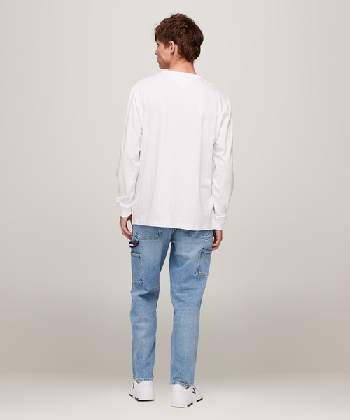 TOMMY HILFIGER(トミーヒルフィガー)の「レギュラーバッジロングスリーブTシャツ(Tシャツ/カットソー・メンズ・ネイビー/ホワイト・LARGE/MEDIUM/SMALL/X-LARGE)」の8枚目の写真