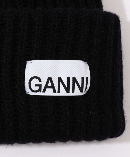 セール】GANNI Stuctured ビーニー（ニットキャップ/ビーニー