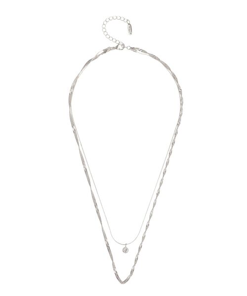 RESEXXY（リゼクシー）の「ストーンポイント2連ネックレス（ネックレス・レディース・シルバー/ゴールド・FREE）」の9枚目の写真