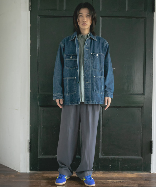 SENSE OF PLACE by URBAN RESEARCH（センスオブプレイスバイアーバンリサーチ）の「デニムカバーオールジャケット（デニムジャケット・メンズ・インディゴブルー・MEDIUM/LARGE）」の8枚目の写真