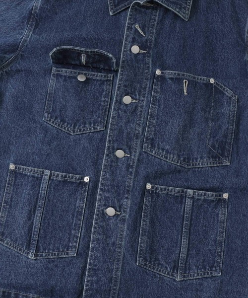 SENSE OF PLACE by URBAN RESEARCH（センスオブプレイスバイアーバンリサーチ）の「デニムカバーオールジャケット（デニムジャケット・メンズ・インディゴブルー・MEDIUM/LARGE）」の15枚目の写真