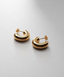 COCOSHNIK♡両耳ピアス シルバー フォールディングピアス オーバーラップ（ピアス（両耳