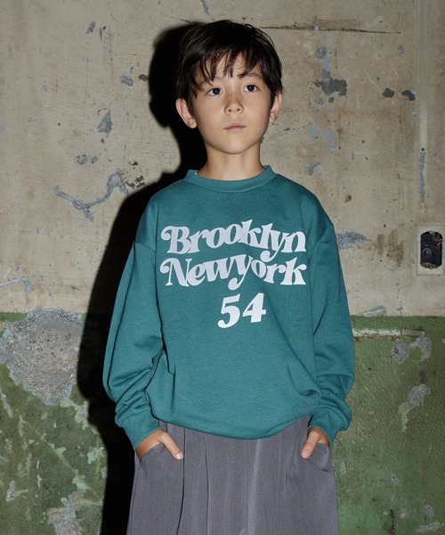 PAIRMANON STREET(ペアマノンストリート)の「【PAIRMANON STREET】裏毛 スウェット プリント トレーナー(スウェット・キッズ・グレー系その他/ブラック系その他2/ブラック/グリーン/ホワイト/イエロー/ブラウン系その他2/ブラック系その他/ブルー/グレー・120/150/90/140/130/110/100/160)」の8枚目の写真